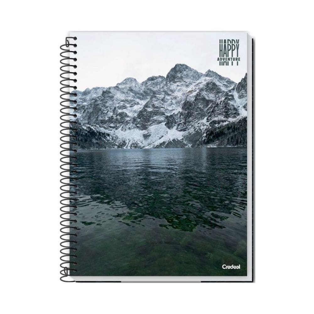 Kit C/3 Cadernos Universitário Happy 200 Folhas 10 Matérias Credeal