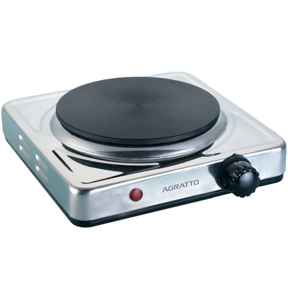 Fogão Fogareiro Elétrico Portátil 1 Boca 1500W de Mesa Camping Temperatura Regulável 220V Agratto