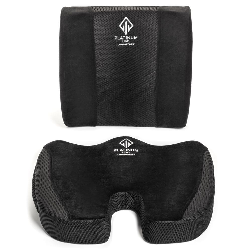 Conjunto de almofadas para assento e encosto, confortável em nível de platina