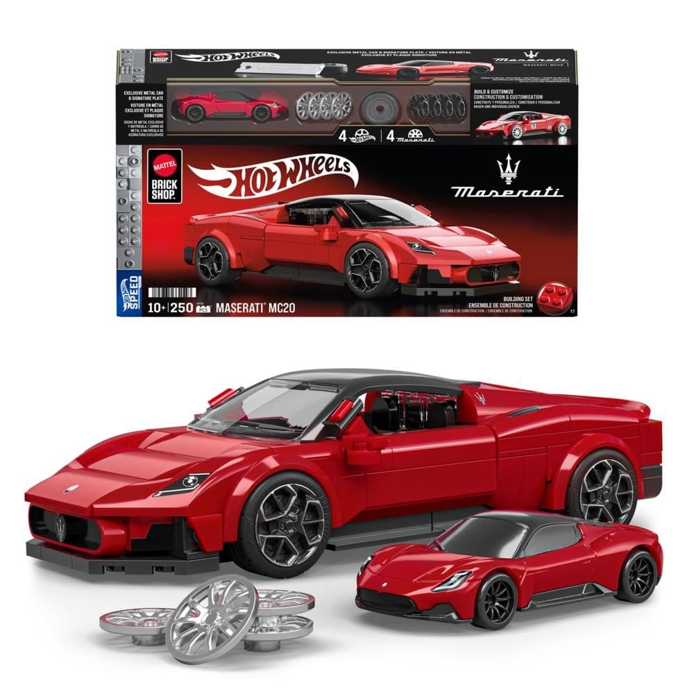 Blocos de Montar - Hot Wheels - Maserati MC20 MATTEL