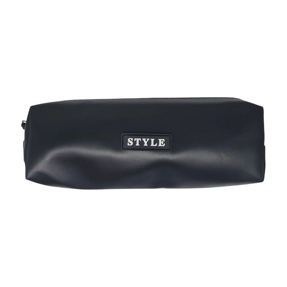 Estojo Escolar Liso Preto Com 1 Divisória Style Vmp