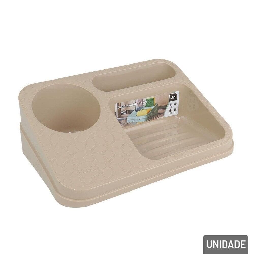 Organizador de PIA Plástico Slim Marrom - Tudo em Caixa