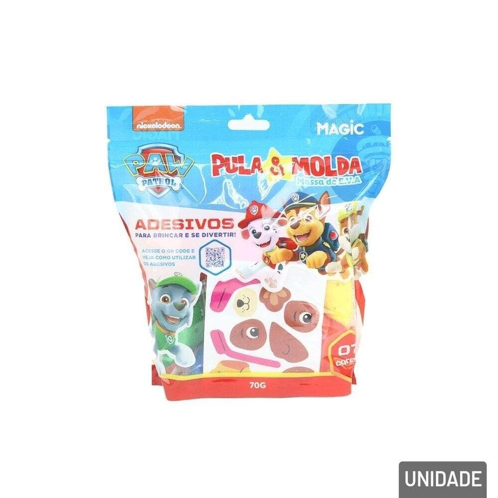Massinha de Modelar 08 Peças Patrulha Canina Azul - Tudo em Caixa
