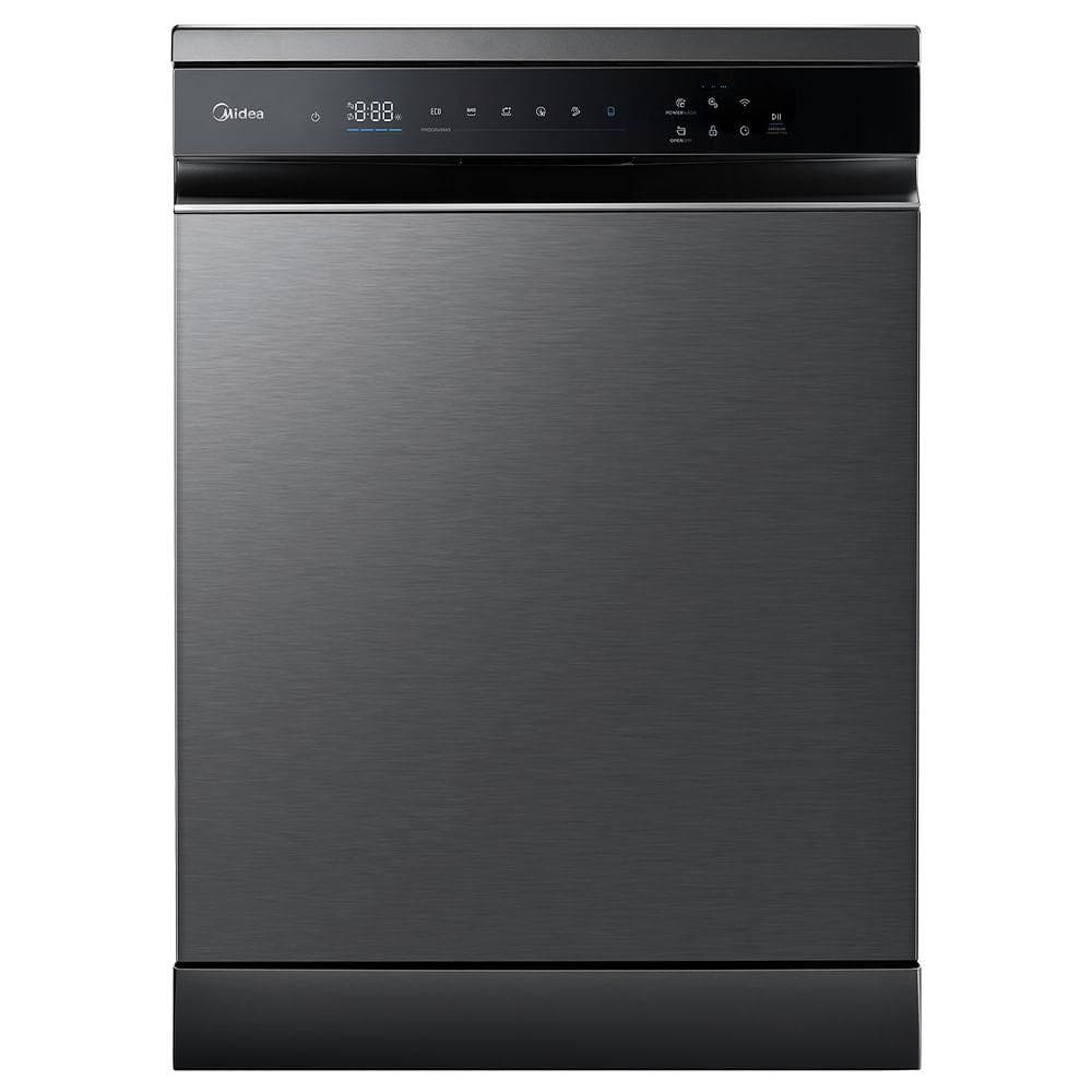 Lava-Louças Midea SmartHome Black Inox com 14 Serviços, 09 Programas de Lavagem e Função Open Dry - MDWEF1433GBS