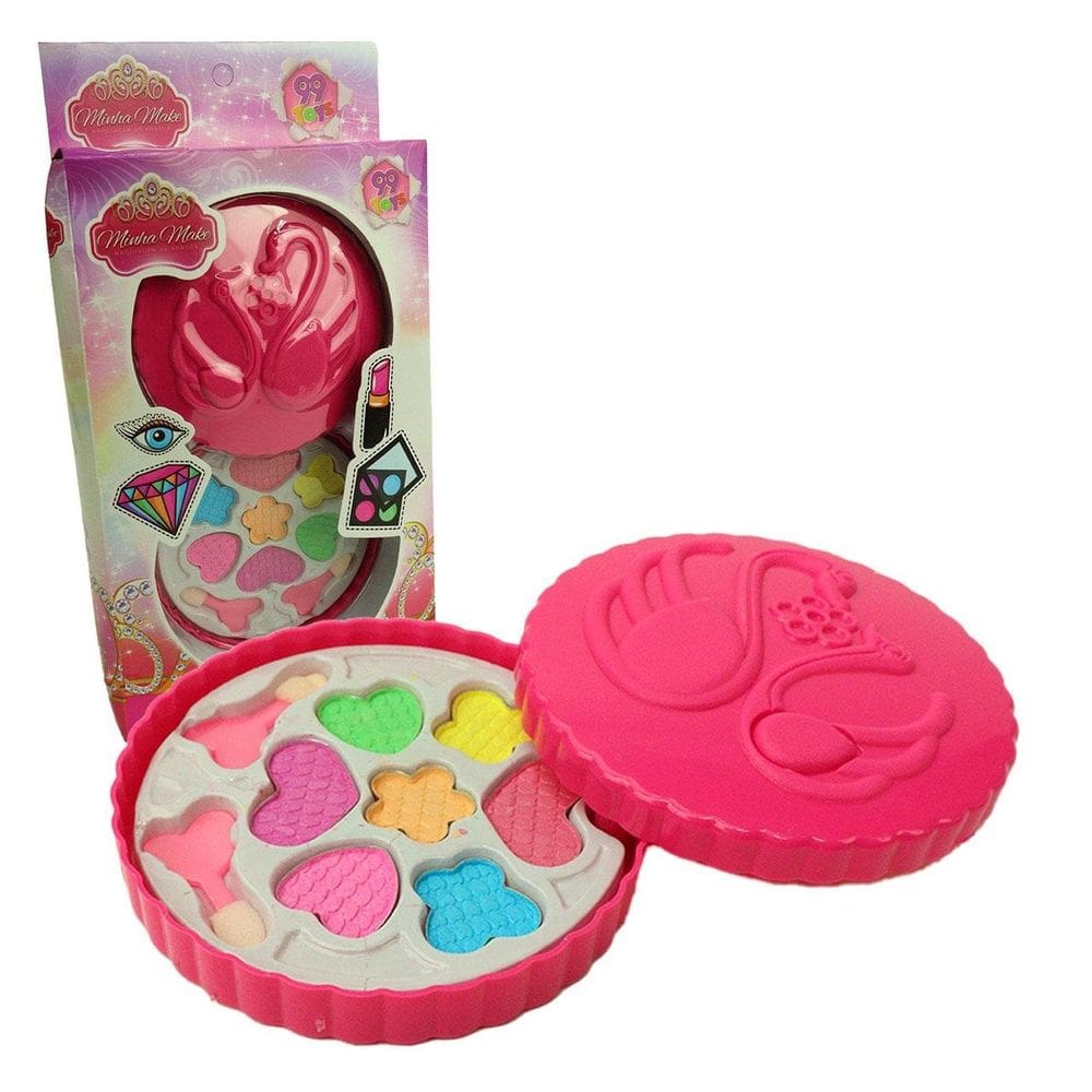 Maquiagem Para Boneca com Estojo Redondo Cisne - Tudo em Caixa