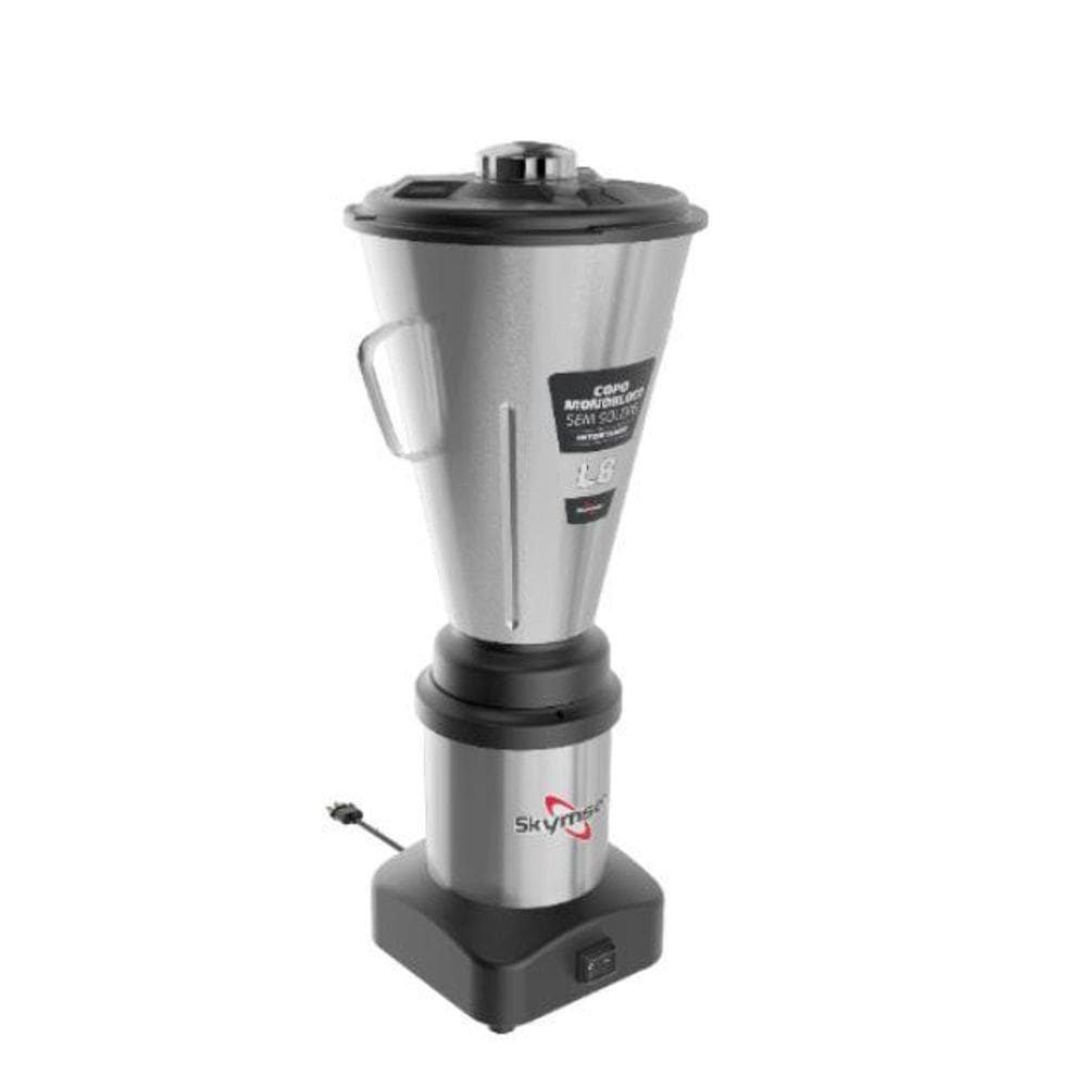 Liquidificador Comercial 8 Litros Copo Monobloco Inox Baixa Rotação L8 Bivolt - Skymsen