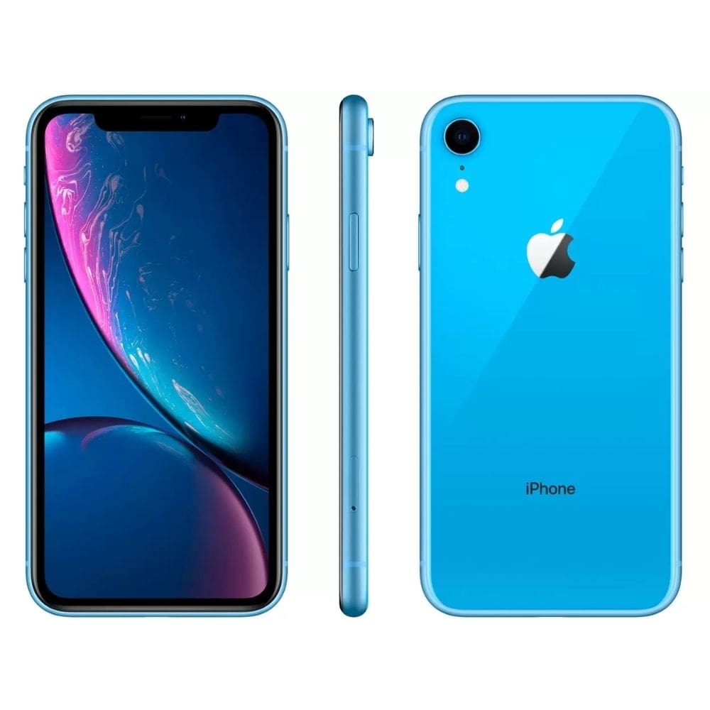 Usado: Iphone XR 256 GB Azul - Bom