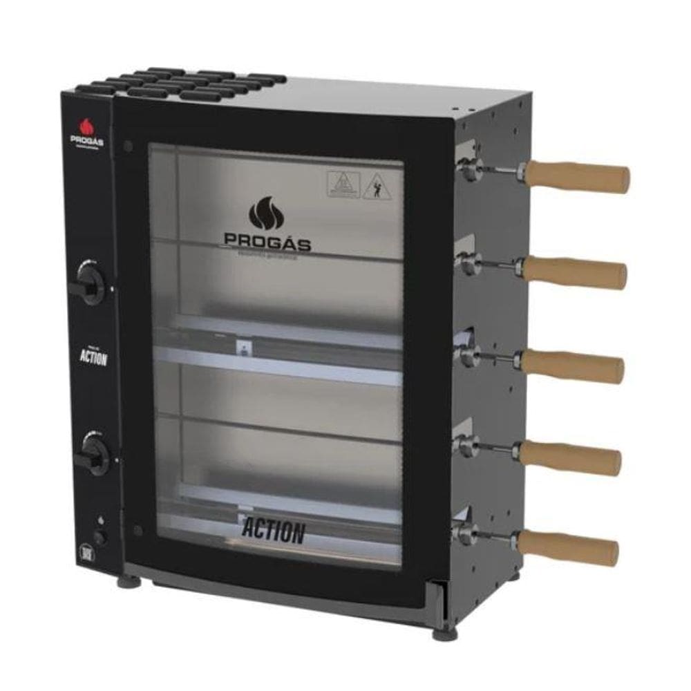 Forno Rotativo Industrial 5 Espetos PRAC-05T Action Biv 50-60HZ - Progás