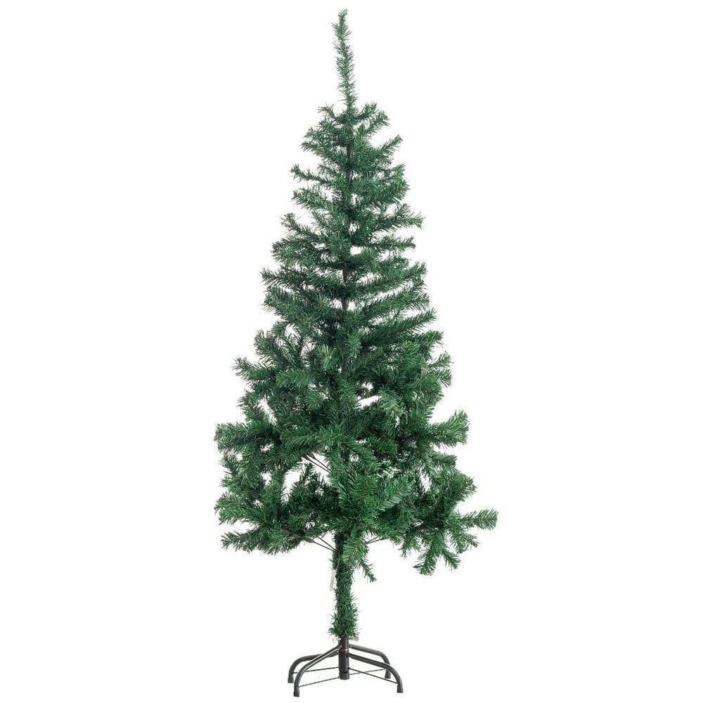 Árvore De Natal Pinheiro Verde Prime Tradicional 300 Galhos 1,50m Pés De Ferro - Bela Flor