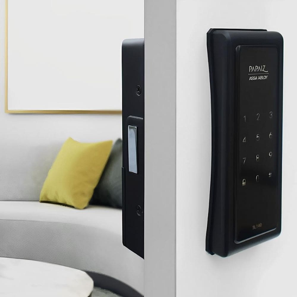 Fechadura Digital Sobrepor Smart Lock Sl140 Preta - Papaiz
