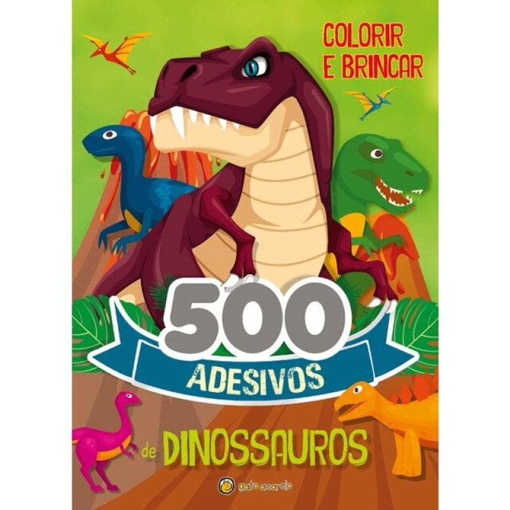 500 Adesivos - Dinossauros