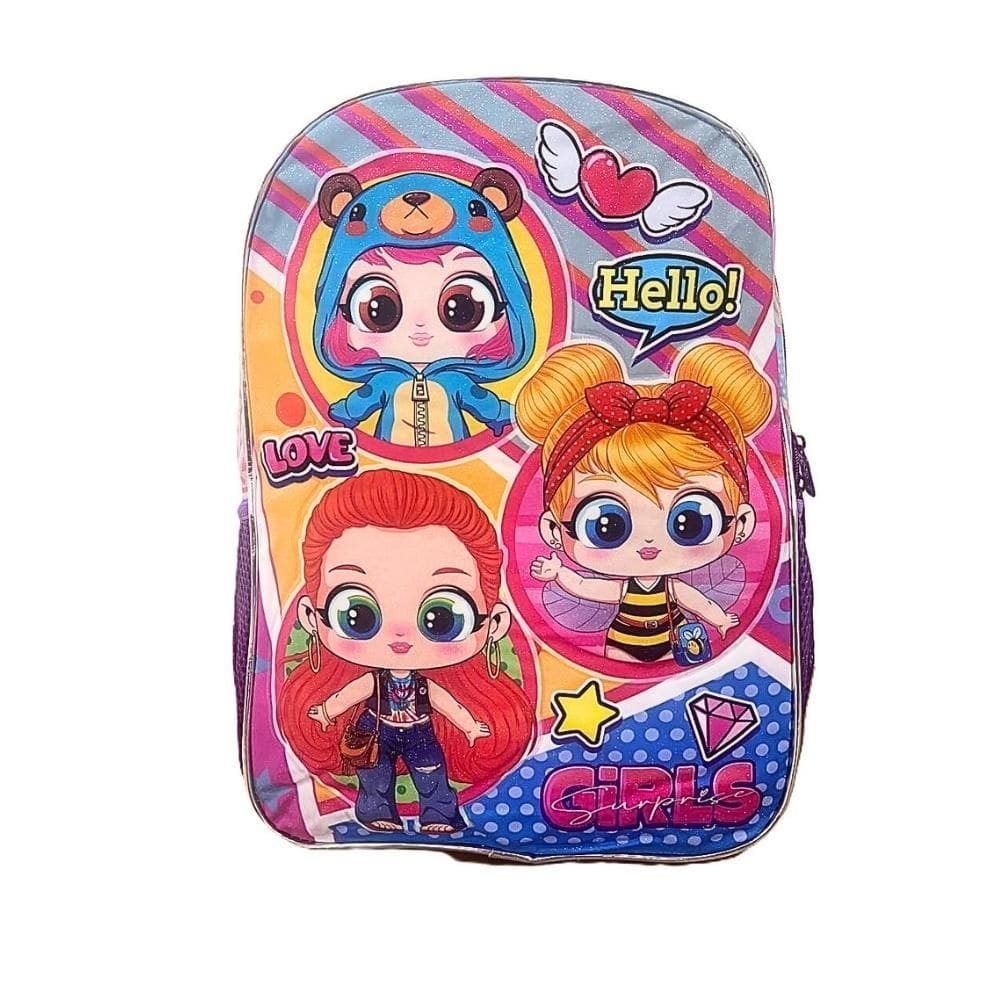 Mochila De Costas Infantil Escolar Feminina Girls Surprese