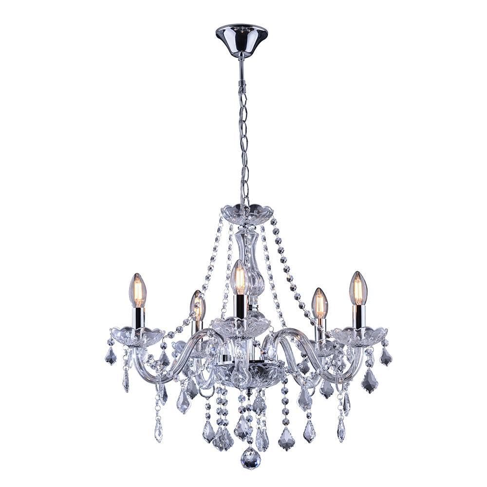Lustre Sala Jantar Candelabro Cristal Maria Tereza