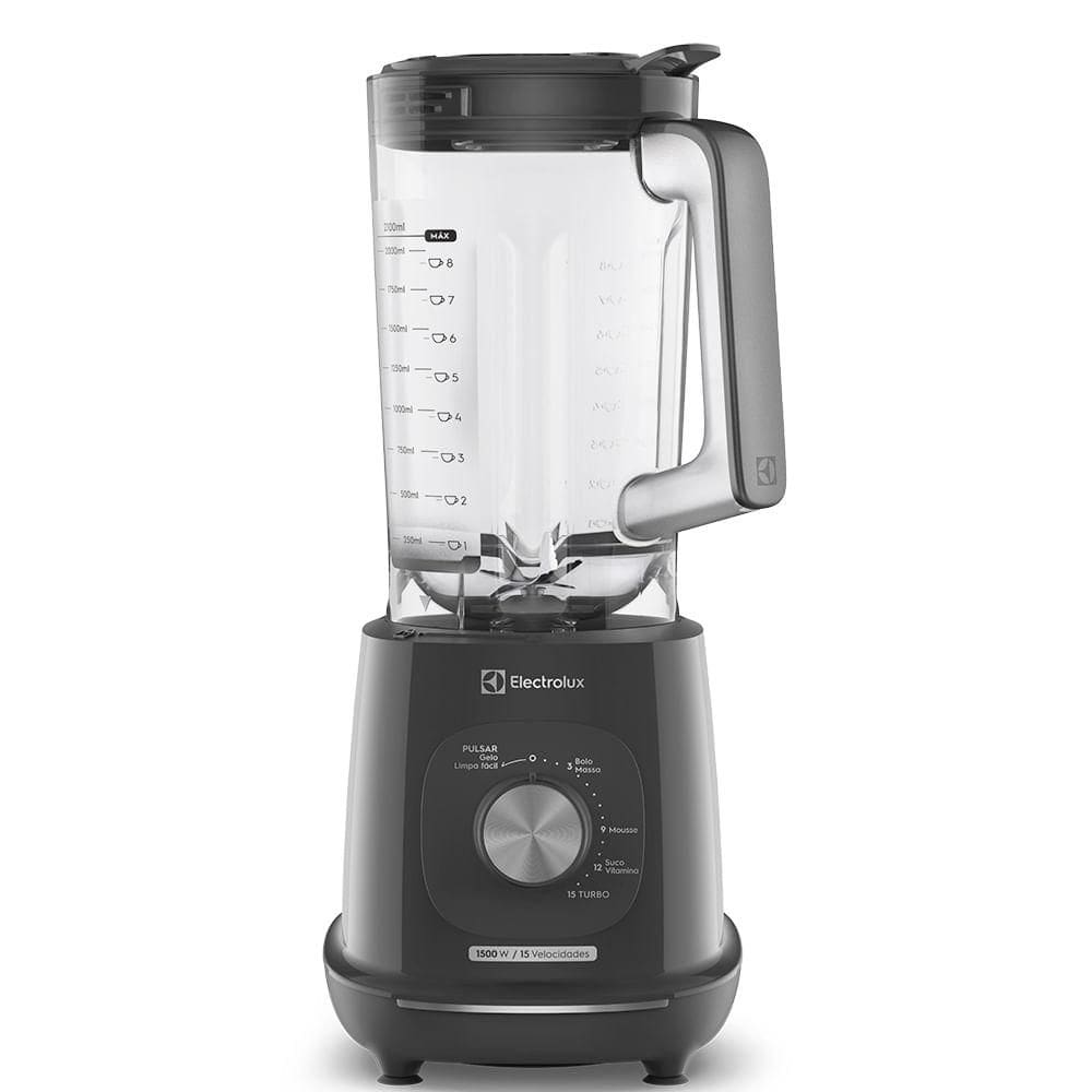 Liquidificador Electrolux Efficient com TriForce 15 Velocidades e Jarra com 3,2 Litros Cinza - EBL1500