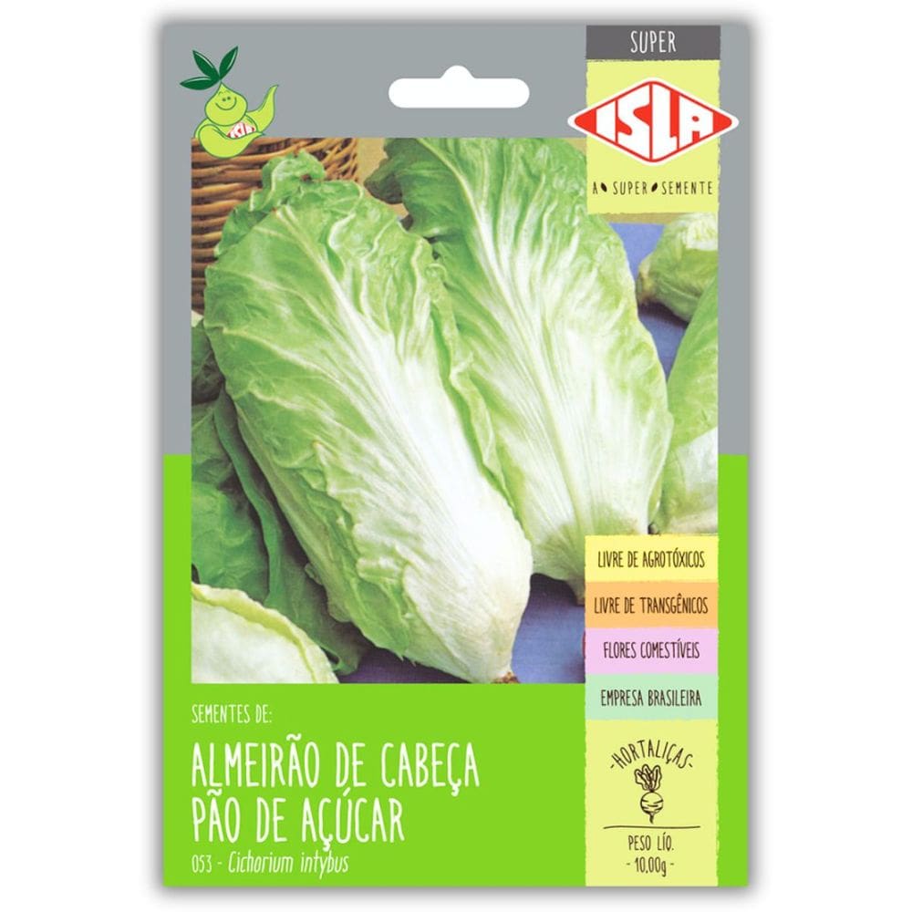 Sementes de Almeirão de Cabeça Pão de Açúcar Super ISLA