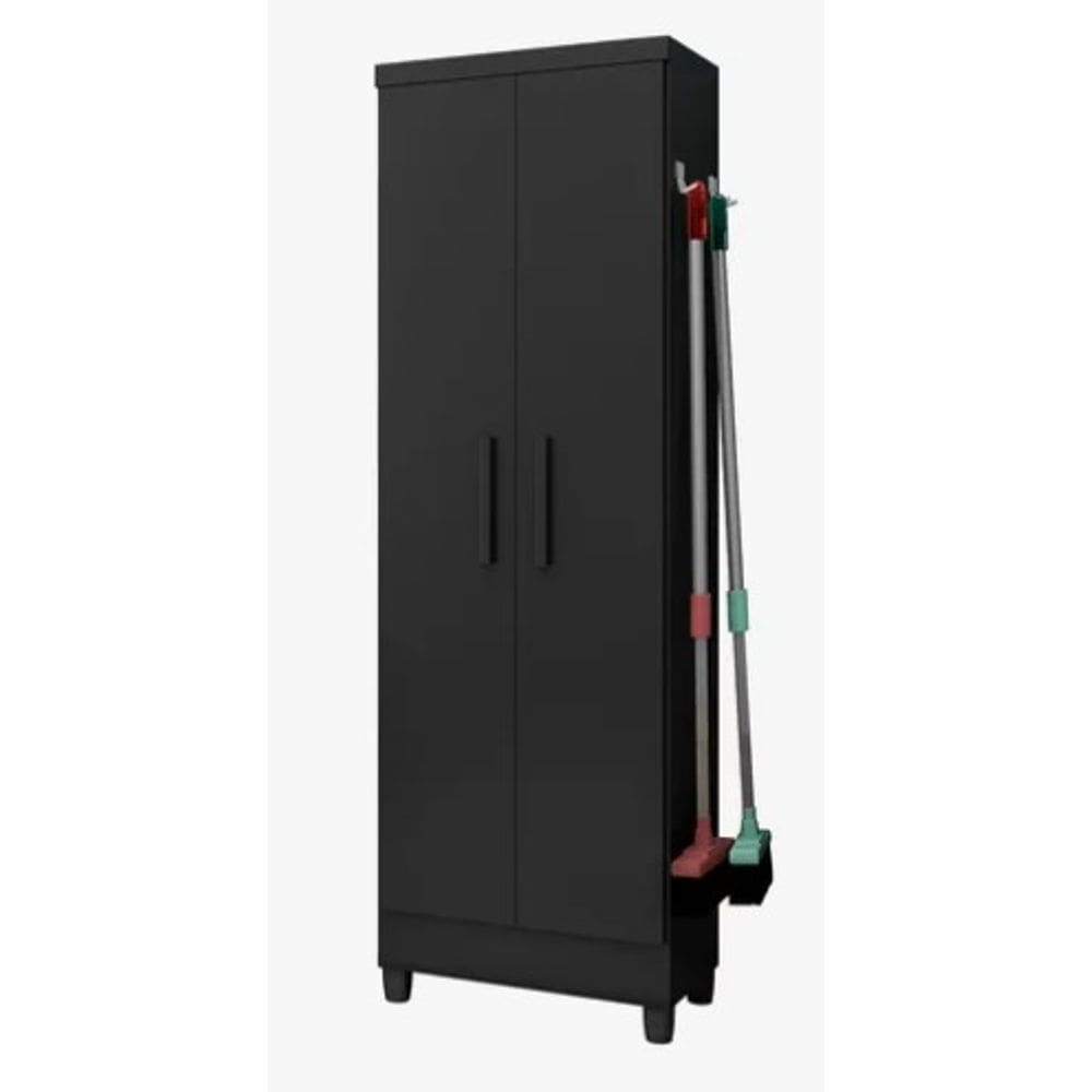 Armário Multiuso 2 portas LAVANDERIA 879 PRETO
