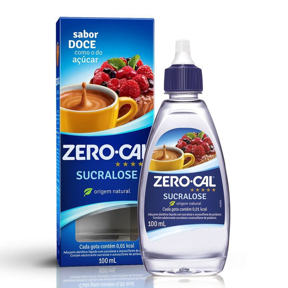 Adoçante Zero Cal Sucralose Gotas 100ml
