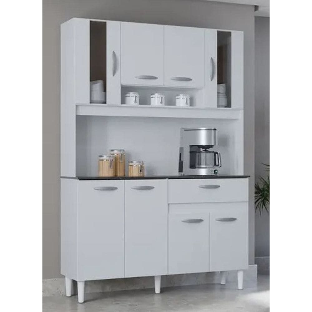 KIT COZINHA CORAL 8 portas BRANCO