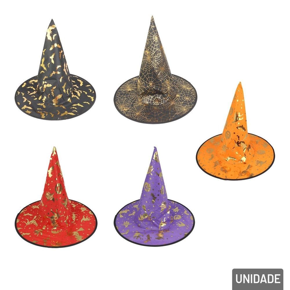 Chapéu de Bruxa Halloween Desenhos - Tudo em Caixa
