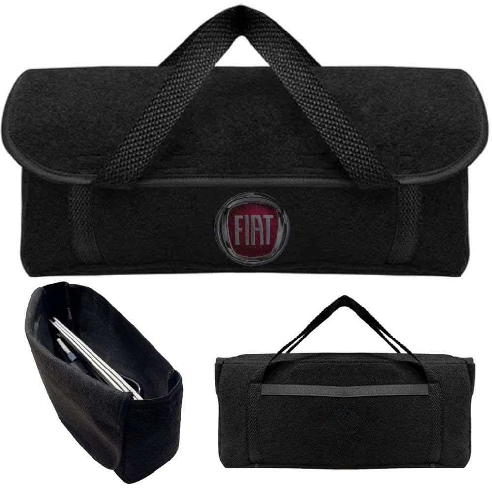 Bolsa Maleta Ferramentas Carro Porta Malas Carpete Logo Fiat
