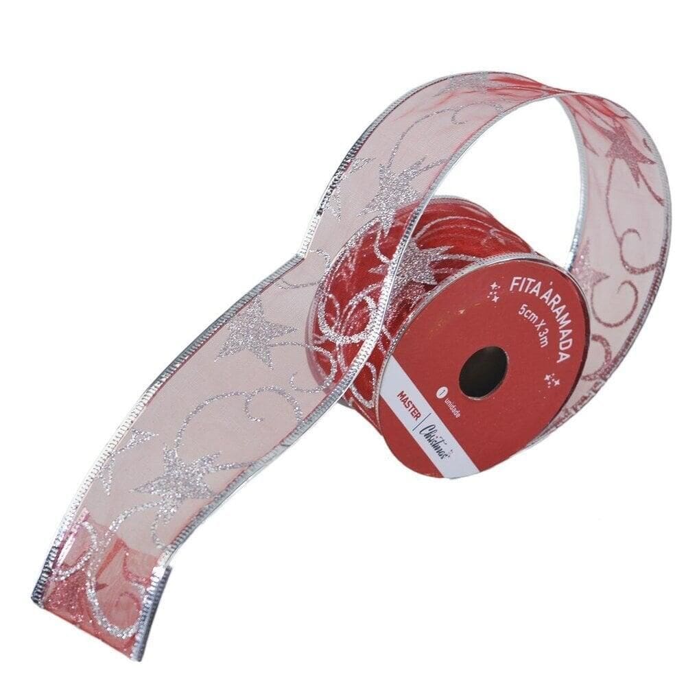Fita Aramada 3mx5cm Glitter Natal - Tudo em Caixa