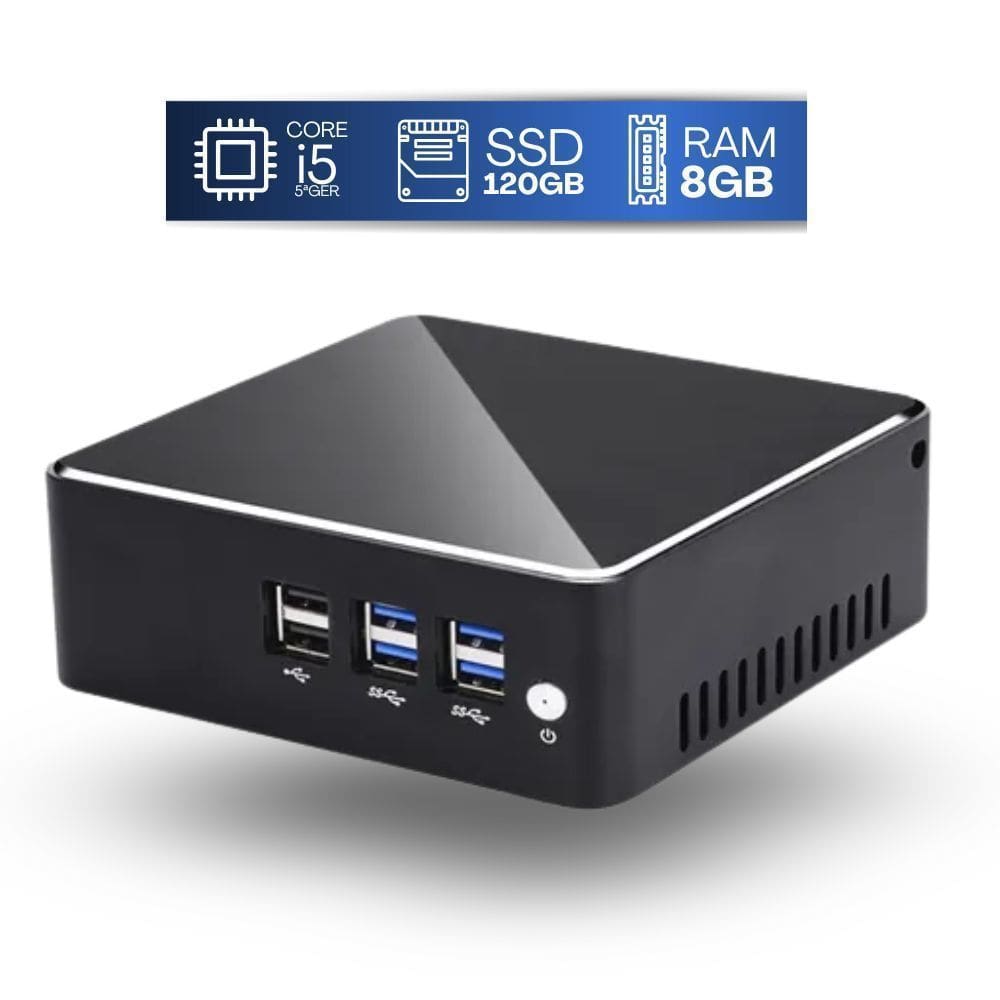 Mini Pc Tob I5-5200U Com 8Gb De Memória Ssd 120Gb E Wifi