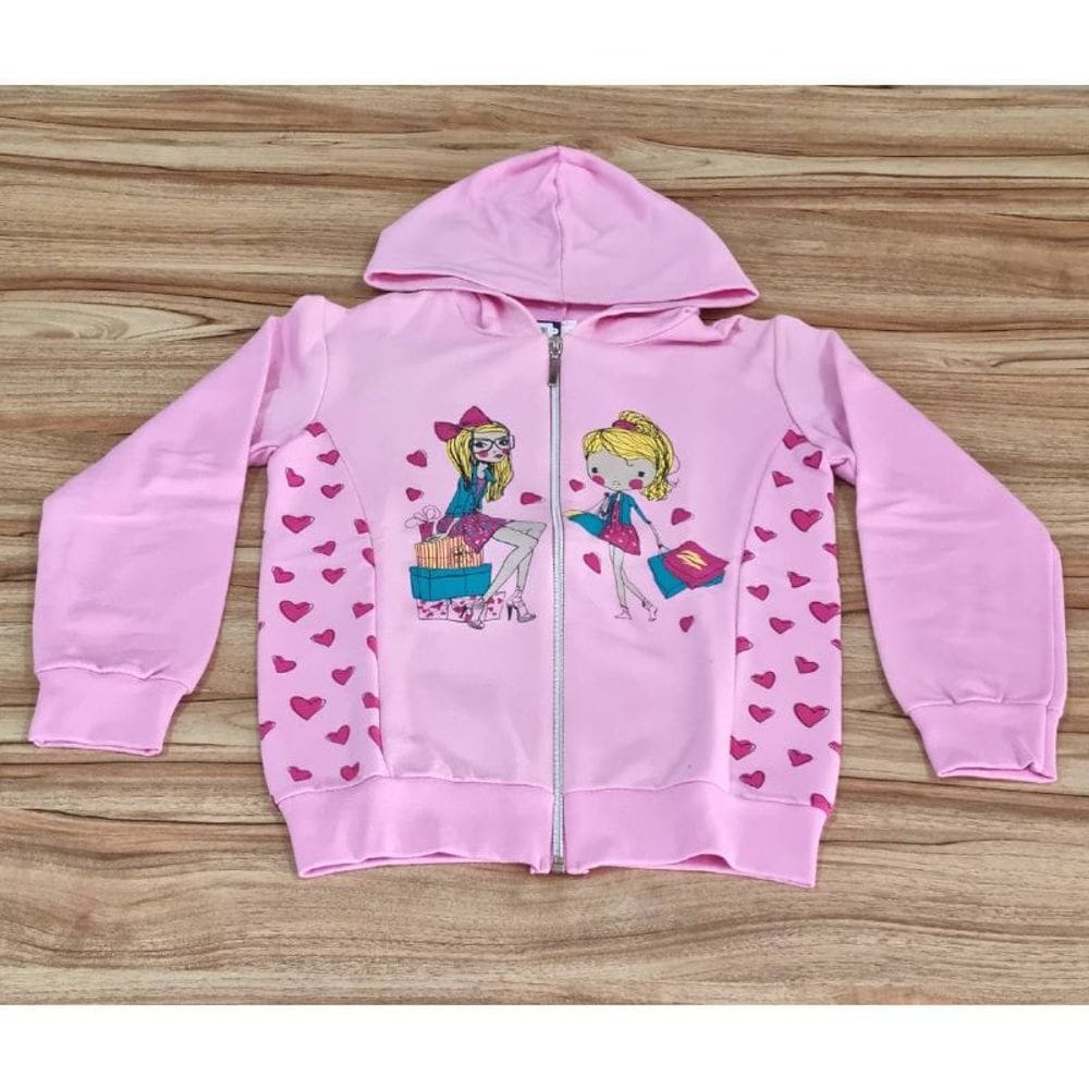 Jaqueta Infantil Feminina Inverno Rosa Meninas 8