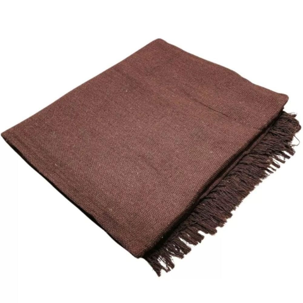 02 Manta Para Sofá 2,20x1,70 Capa Protetora De Sofa Cama De Luxo 100% Algodão Tecido Grosso 02 Marrom