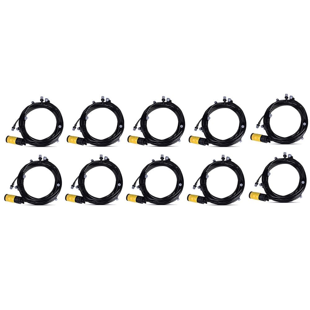 Mangueira Nevoa Climatizadora Uni Sistema Irrigacao 10 Metros Kit 10 Uni Jardim Grama Quintal Plantas