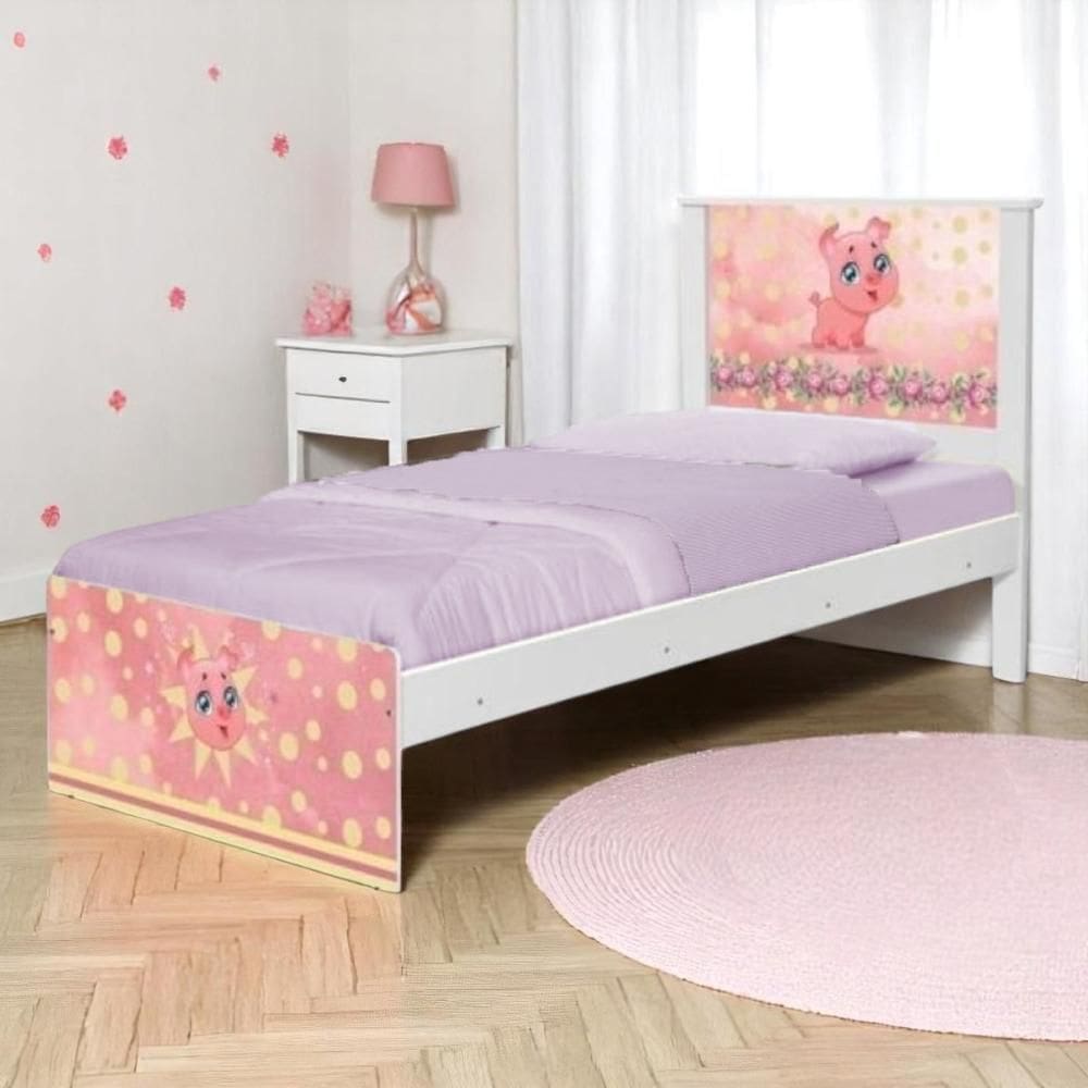 Cama Juvenil Zap Pig com Colchão