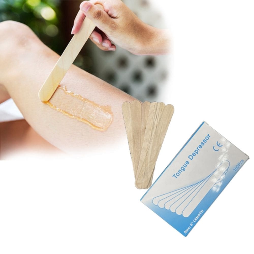 Paletes aplicadores de cera para depilação 100 unidades