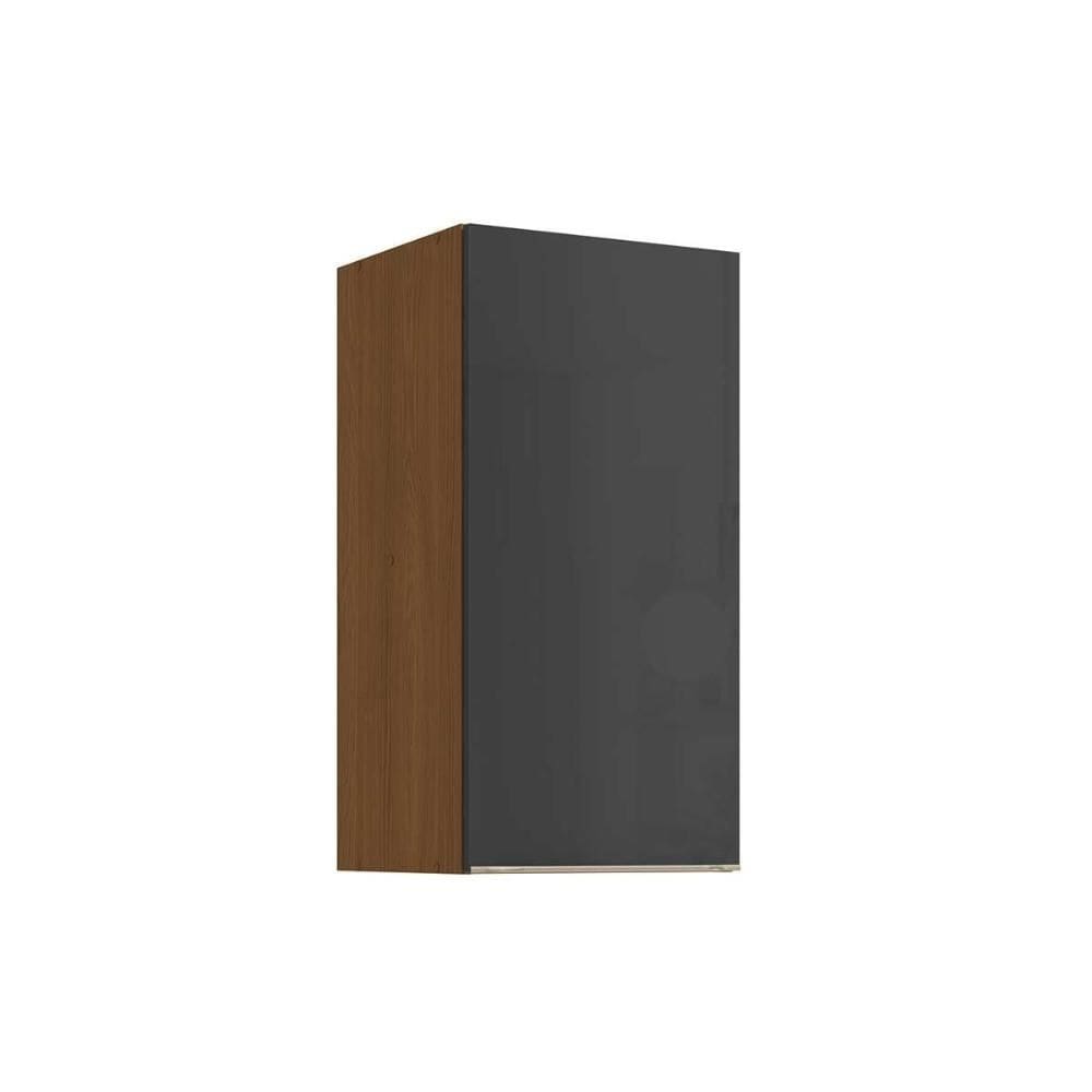 Armário Aéreo p/ Cozinha Vibra T642 c/ 1 Porta 40cm Canela/Grafite Lacca - Kappesberg
