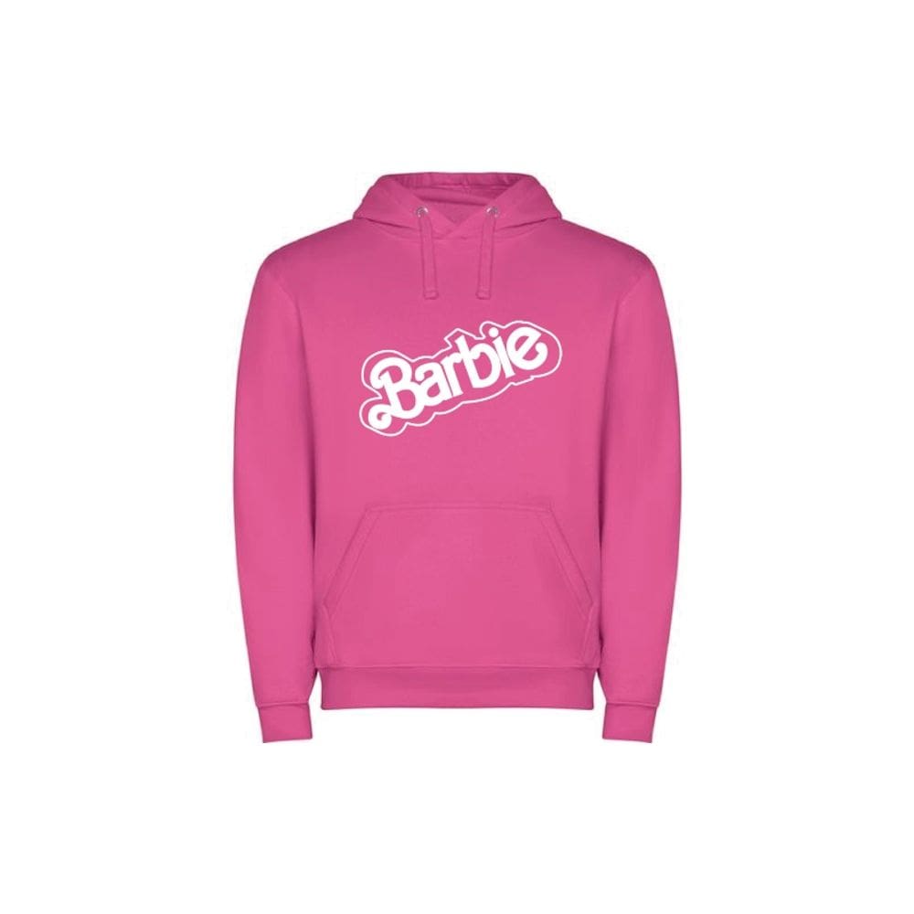 Suéter com capuz de algodão Barbie Romanos Fashion para meninas