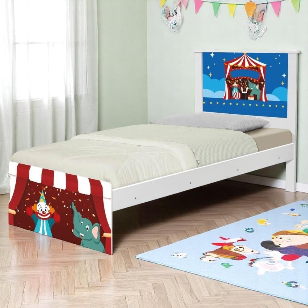 Bi Cama Juvenil Zap Circo com Colchões