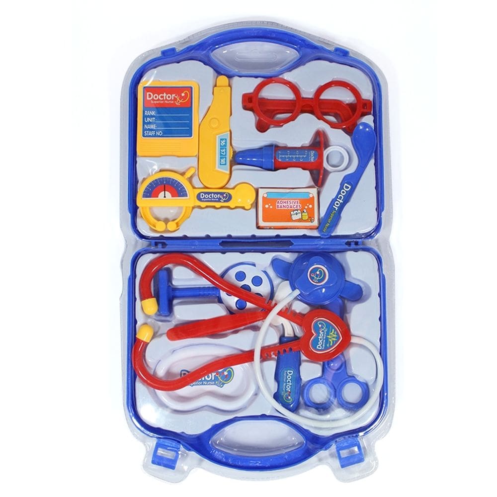 Kit de mala Doctor para crianças com 14 acessórios