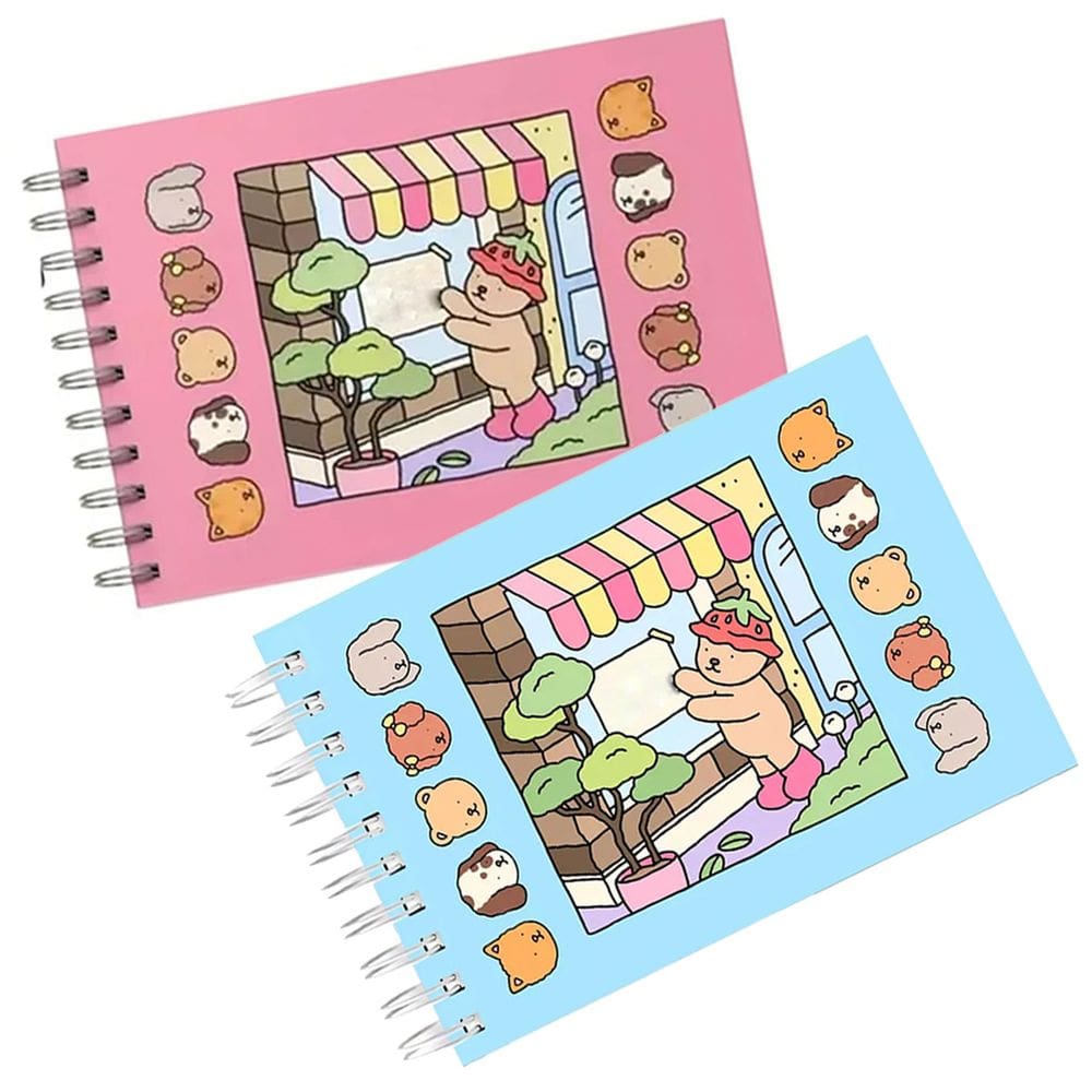 Livrinho de Colorir Kit 2 Unidades Livro Caderno Pintura Desenho Arte Criatividade Lazer Distraçao Relaxante