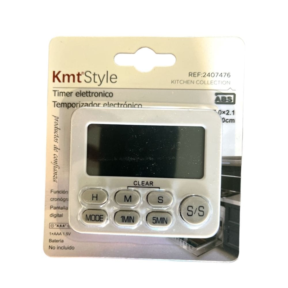 Temporizador de cozinha Digital Grande Temporizador Eletrônico Branco