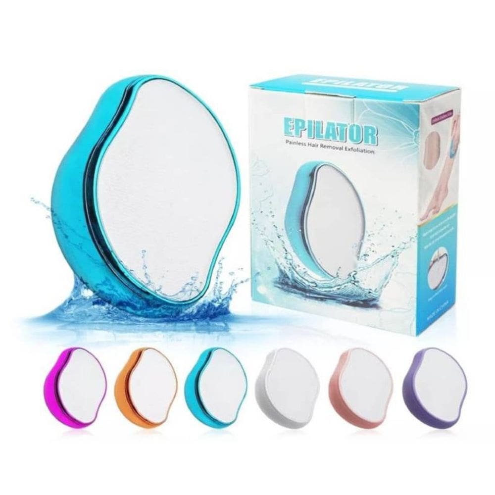 Depiladora de pernas de cristal Stone Magic Erase Esfoliação Azul