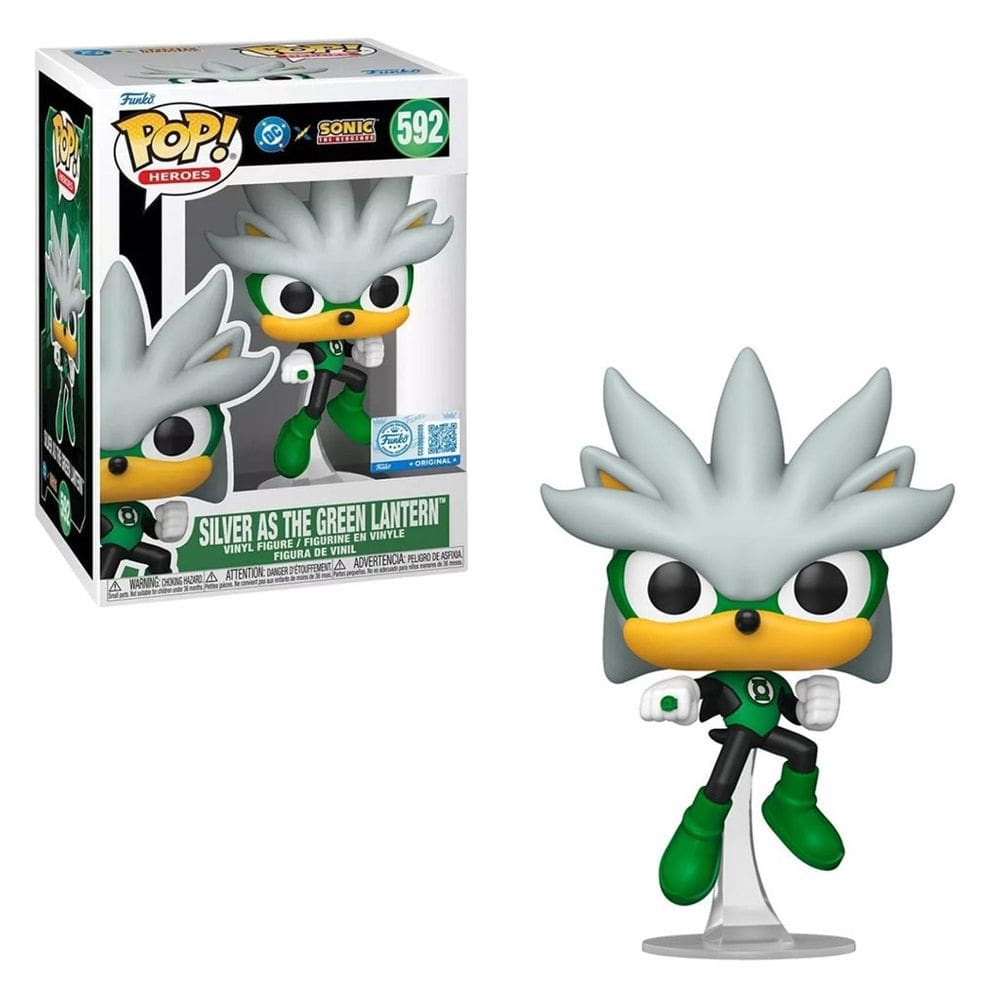 Funko Pop Heroes Sonic Silver como The Green Lantern 592