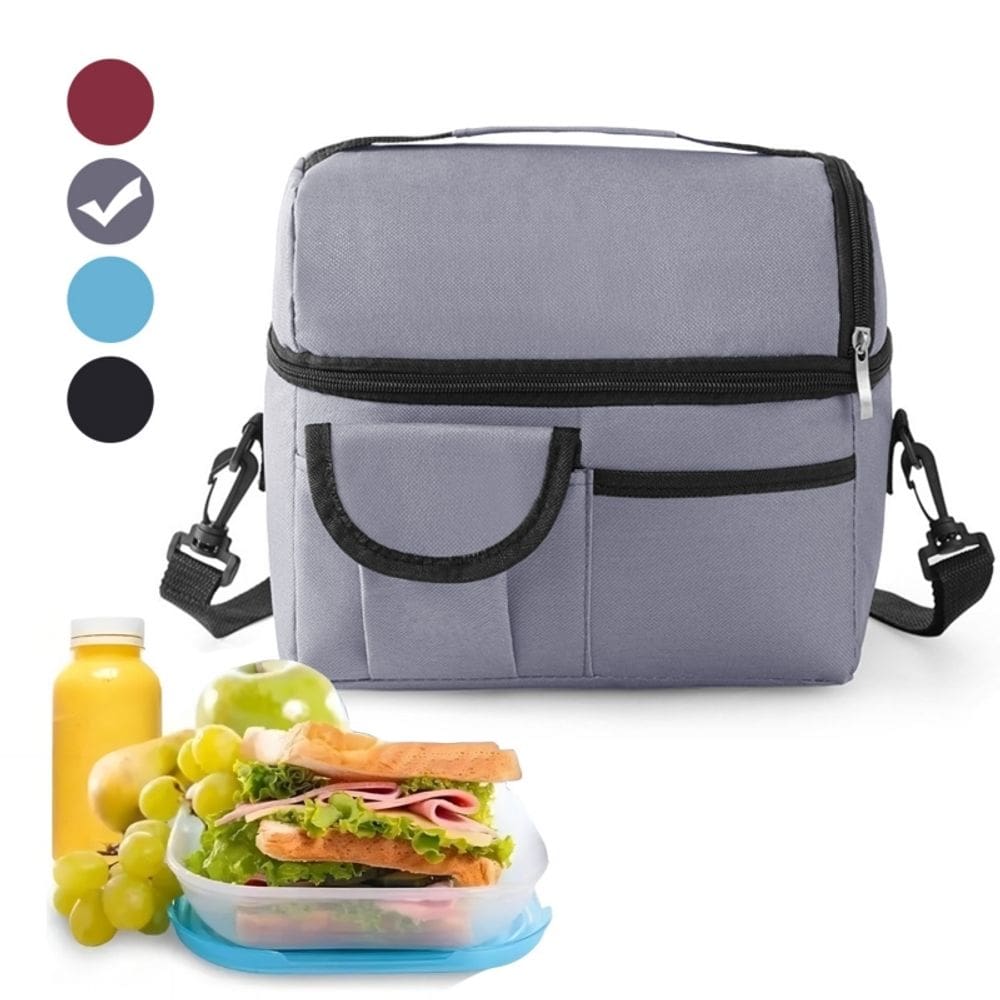 Lancheira escolar em tecido Oxford impermeável com capacidade de 8L
