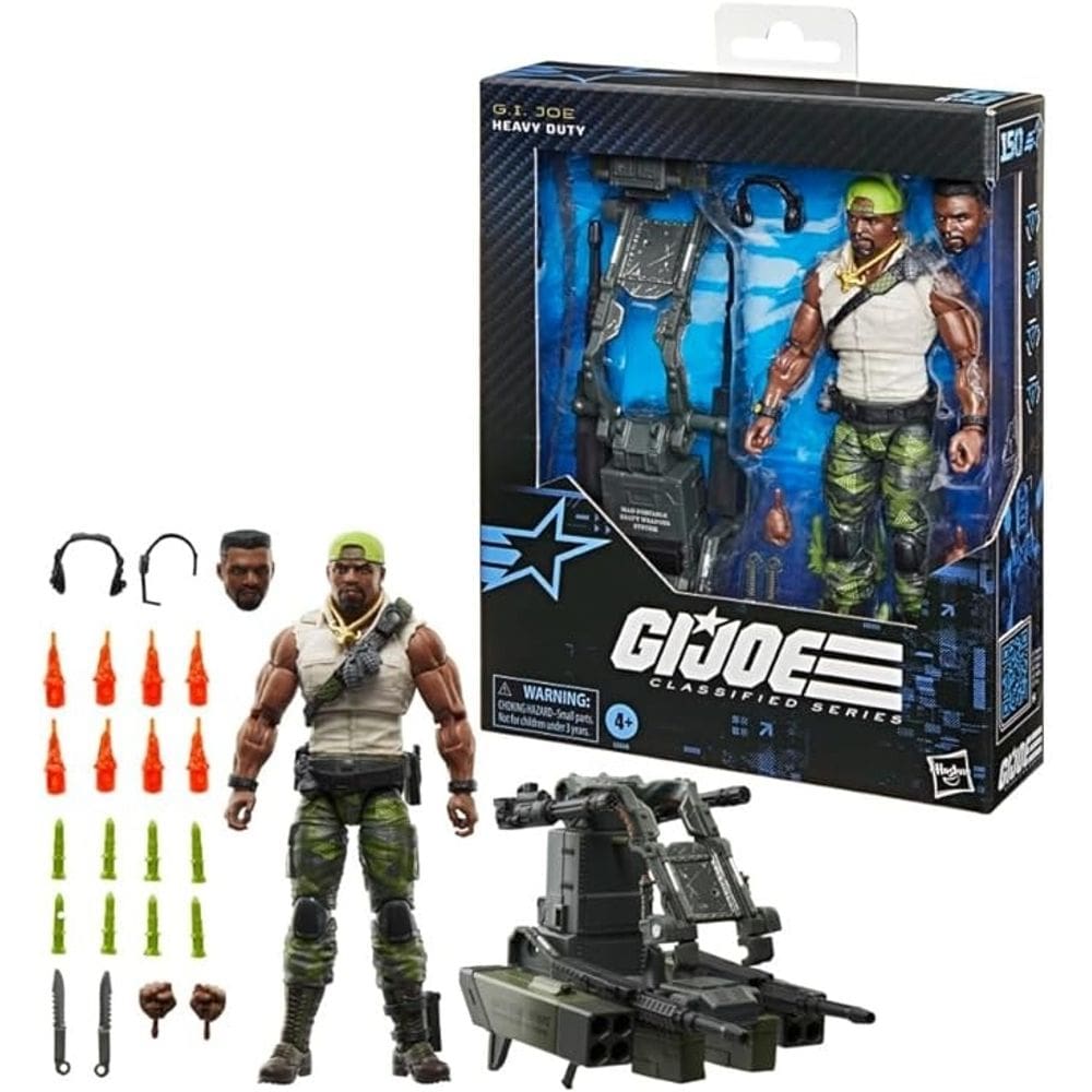 Gi Joe Classified Series Elite 150 - Heavy Duty C/ Sistema Portátil de Guerra Pesadas – Hasbro