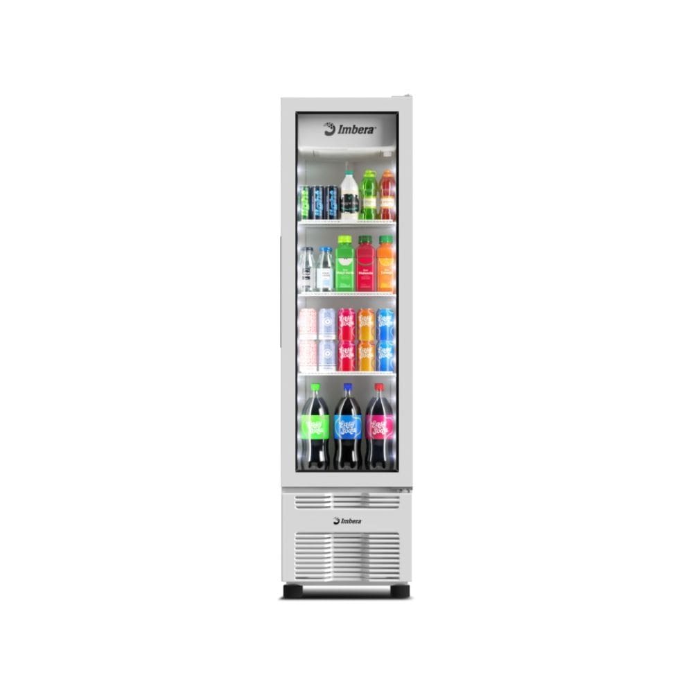 Geladeira Expositora Vertical 244 Litros Inverter Full White Bivolt Vr08 Imbera