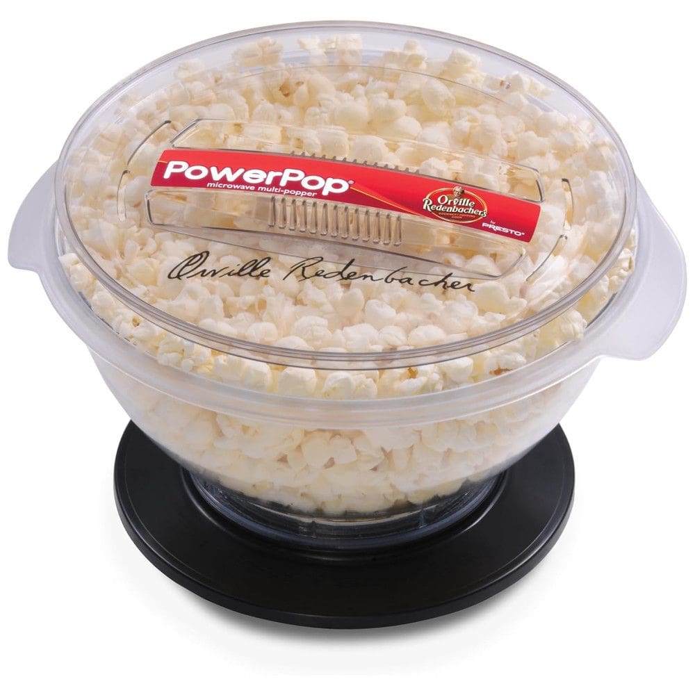 Pipoqueira de Microondas, Fácil de Usar e Limpar com Capacidade para 3L, Presto 04830, Preta