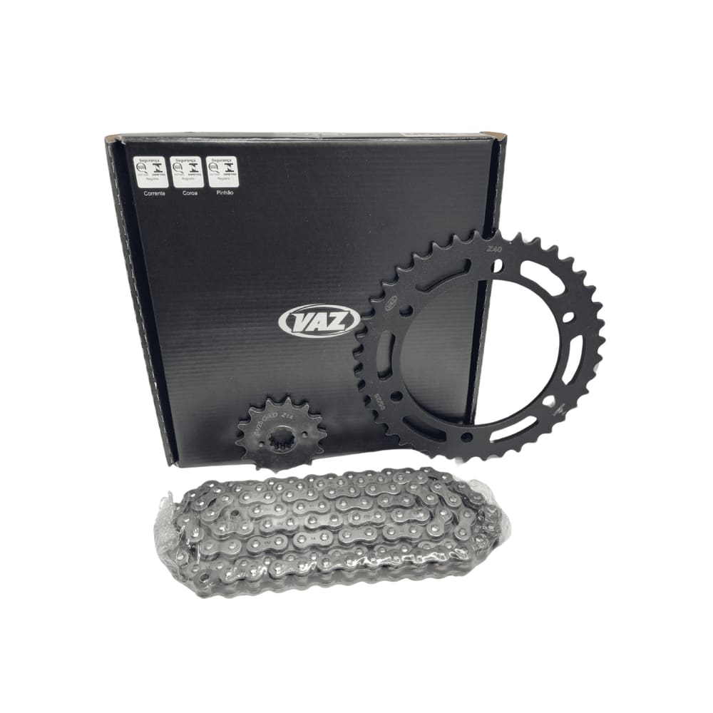 KIT RELACAO TRANSMISSAO COMPLETO XTREME BLACK EDITION H04043X HONDA XRE 300 SAHARA 2023 à 2025 com retentor