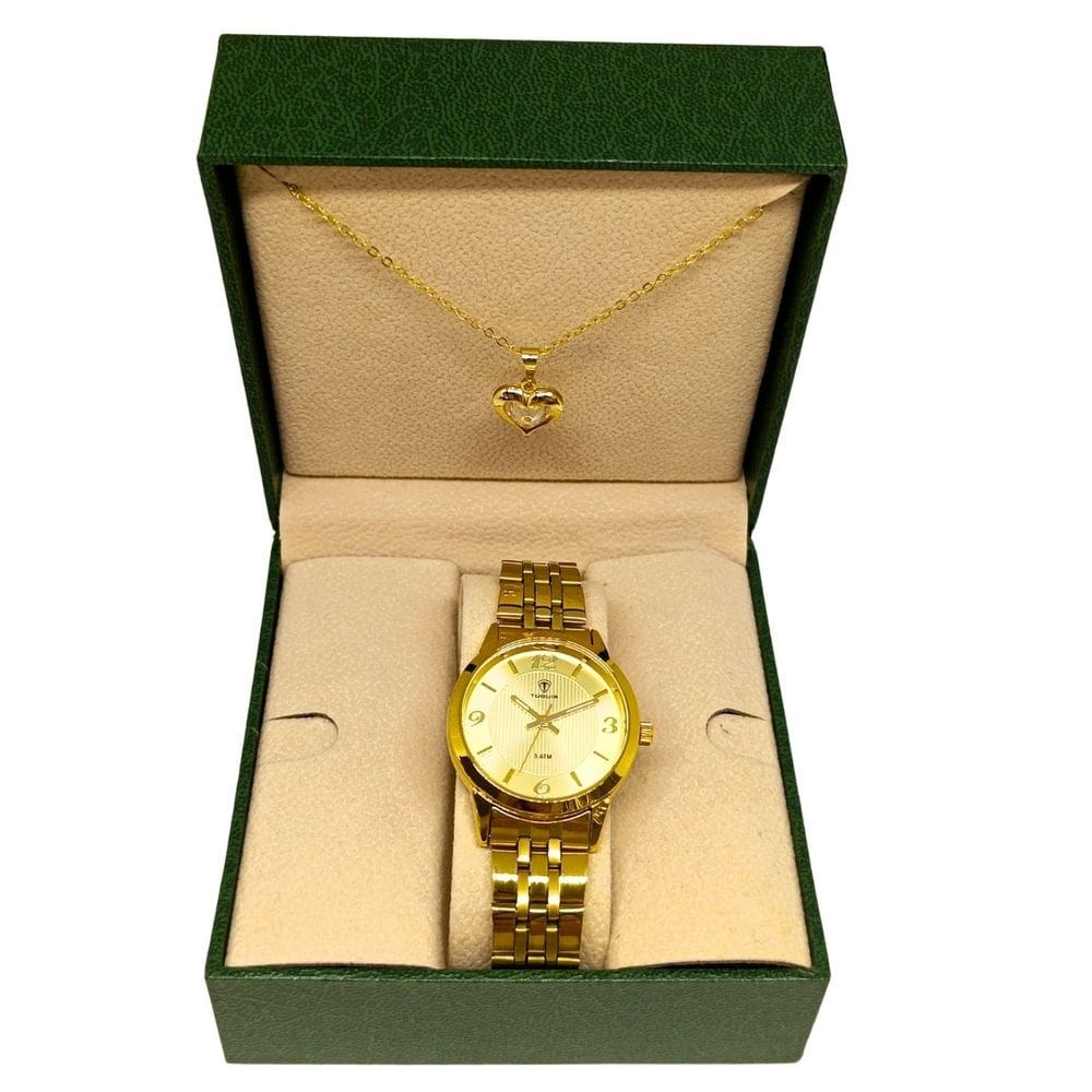 Relógio Feminino Tuguir Analógico 9182A Dourado