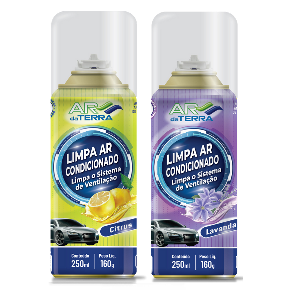 02 Granada Limpa Ar Condicionado Automotivo 250ml Lavanda e Citrus