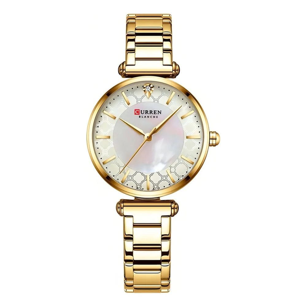 Relógio Feminino Curren 9072 Dourado Aço