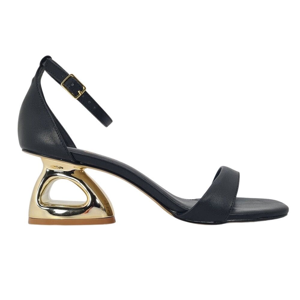 Sandália Feminina Salto Médio Numeração Especial Cristina