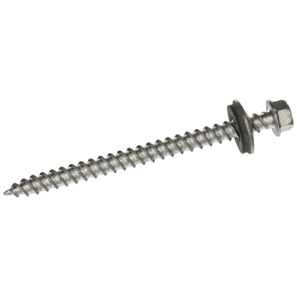 Parafusos Hillman 10X2.5 Tap-n-Seal, 6,4 cm, prata