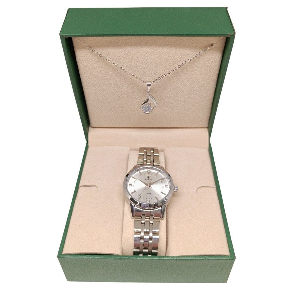 Relógio Feminino Tuguir Analógico 9182B Prata